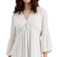 INC International Concepts Women's Crochet Trim Dress White Size X-Large