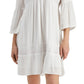 INC International Concepts Women's Crochet Trim Dress White Size X-Large