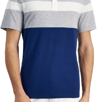 Alfani Men's Stripe Polo Blue Size Small