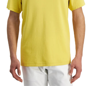 Alfani Men's Supima Crewneck T-Shirt Yellow Size Large