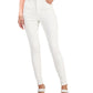 INC International Concepts Women's High Rise Skinny Jeans White Size 14