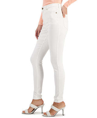 INC International Concepts Women's High Rise Skinny Jeans White Size 14