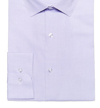 Bar III Men's Max Slim Fit Textured Dress Shirt Purple Size Medium