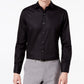 Bar III Men's Slim Fit Stretch Dress Shirt Black Size Small