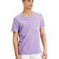 INC International Concepts Men's Acid Wash V Neck T-Shirt Purple Size X-Small