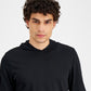INC International Concepts Men's Island Breeze Burnout Hoodie Black Size XX-Large
