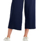Charter Club Women's Crop Wide Leg Pants Blue Size Petite Large