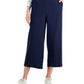 Charter Club Women's Crop Wide Leg Pants Blue Size Petite Large