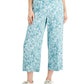 Charter Club Women's Wide Leg Crop Pants Green Size Petite X-Large