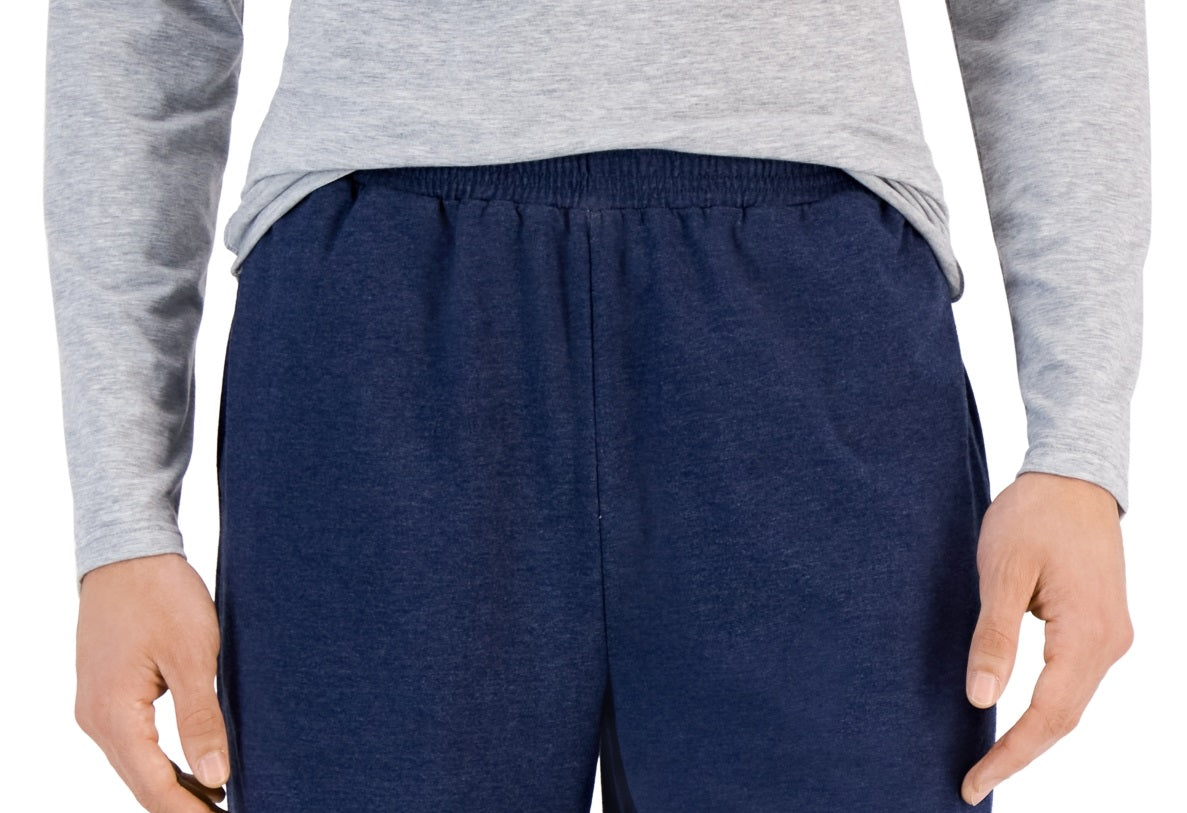 ID Ideology Men's Regular Fit Jersey Knit Shorts Blue Size Medium
