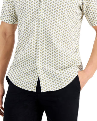 Alfani Men's Geometric PrinT-Shirt White Size Small