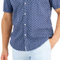 Alfani Men's Geometric PrinT-Shirt Blue Size Small