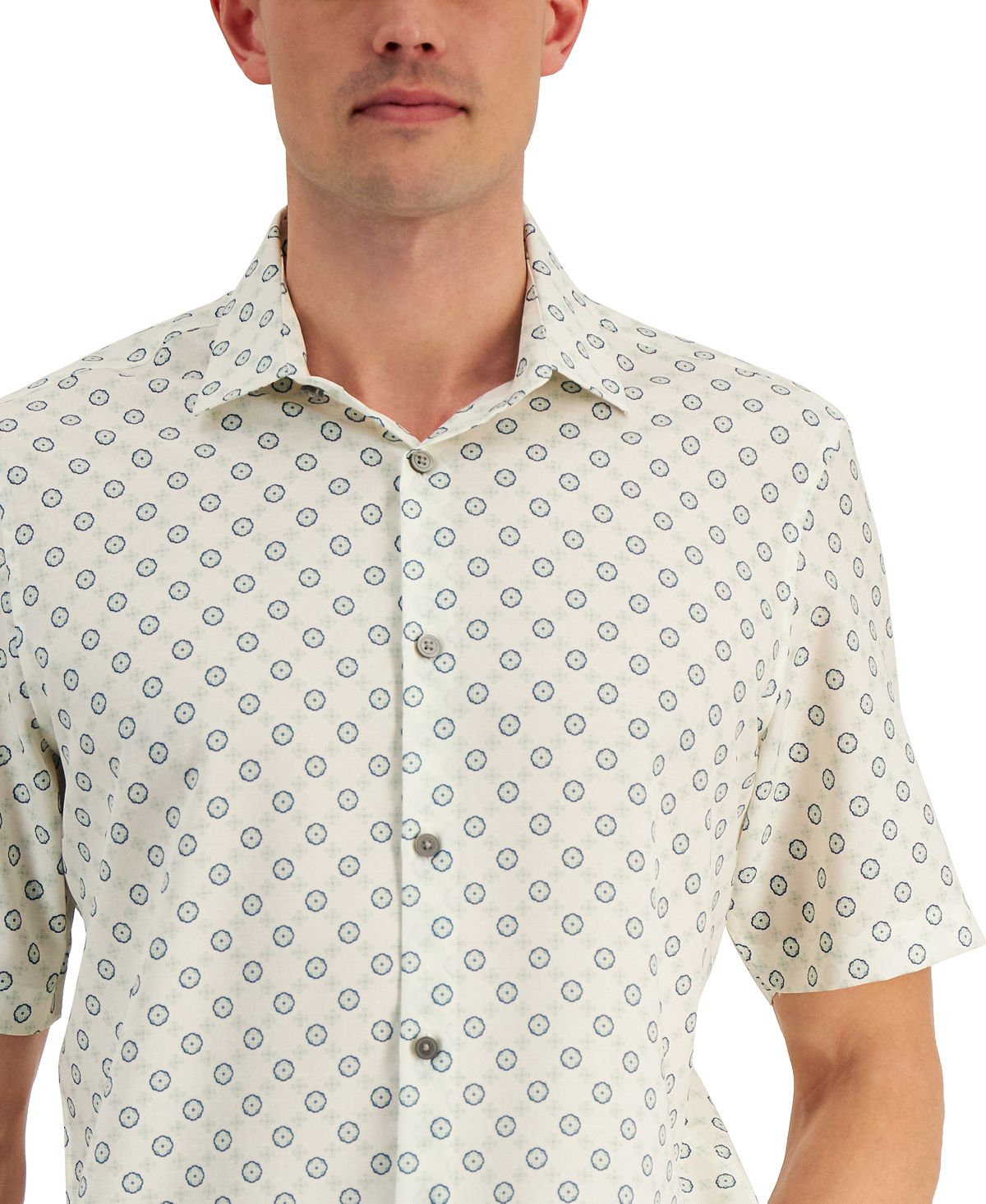 Alfani Men's Crescent PrinT-Shirt White Size XX-Large