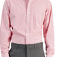 Club Room Men's Regular Fit Cotton Stripe Dress Shirt Red