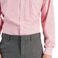 Club Room Men's Regular Fit Cotton Stripe Dress Shirt Red