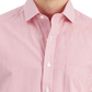 Club Room Men's Regular Fit Cotton Stripe Dress Shirt Red Size 16X32X33