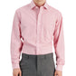 Club Room Men's Regular Fit Cotton Stripe Dress Shirt Red Size 32X33