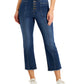 Style & Co Women's Button Fly Cropped Jeans Blue Size 12