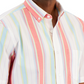 Club Room Men's Sunrise Fade Striped Poplin Shirt White Size Small