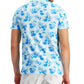 Club Room Men's Tropical Graphic T-Shirt Blue Size XX-Large