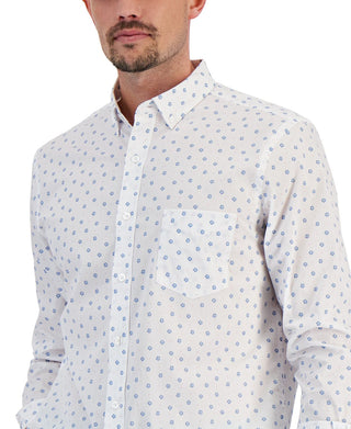 Club Room Men's Floral PrinT-Shirt White Size XX-Large
