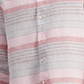 Club Room Men's Regular Fit Stripe Linen Shirt Pink Size Large