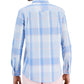 Club Room Men's Spotlight Plaid Shirt Blue Size Medium