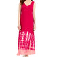 Style & Co Women's Tie Dyed Sleeveless Maxi Dress Pink Size Small