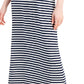 Style & Co Women's Printed Cinch Waist Maxi Dress Blue Size Large