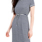 Style & Co Women's Printed Cinch Waist Maxi Dress Blue Size X-Large