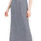 Style & Co Women's Printed Cinch Waist Maxi Dress Blue Size X-Large