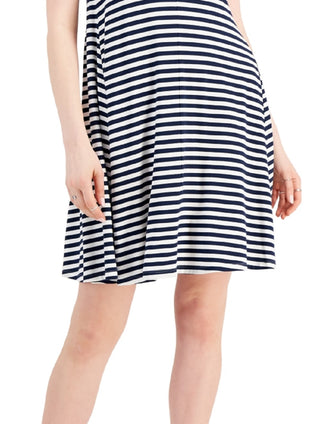 Style & Co Women's Crossback Flip Flop Dress Blue Size X-Large