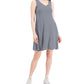 Style & Co Women's Crossback Flip Flop Dress Blue Size X-Large