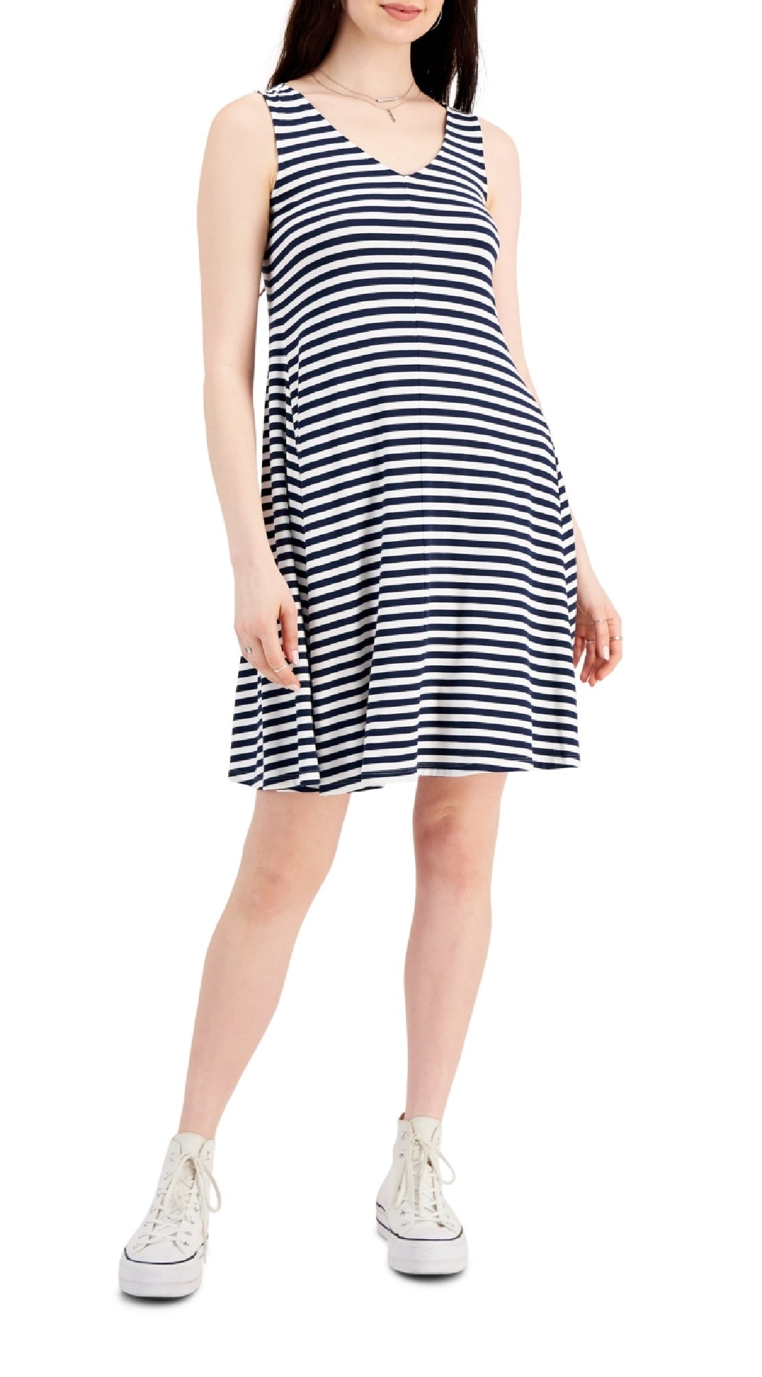 Style & Co Women's Crossback Flip Flop Dress Blue Size XX-Large