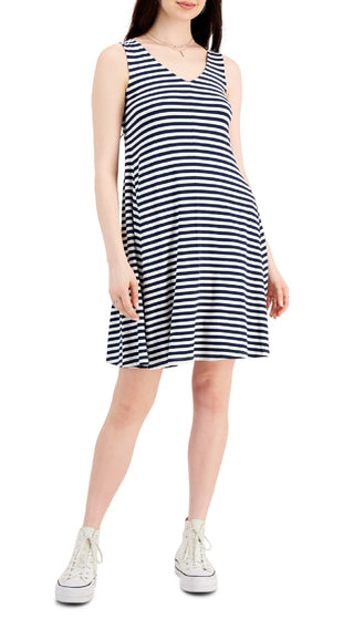 Style & Co Women's Crossback Flip Flop Dress Blue Size XX-Large