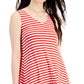 Style & Co Women's Crossback Flip Flop Dress Red Size X-Large