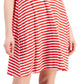 Style & Co Women's Crossback Flip Flop Dress Red Size X-Large