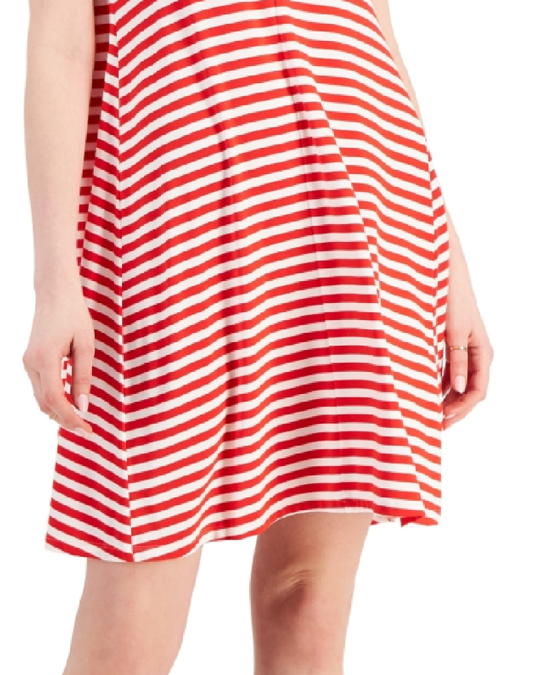 Style & Co Women's Crossback Flip Flop Dress Red Size X-Large