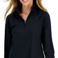 ID Ideology Women's Quarter Zip Jacket Black Size Medium