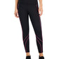 ID Ideology Women's Contrast Piping 7/8 Leggings Black Size Large