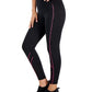 ID Ideology Women's Contrast Piping 7/8 Leggings Black Size Large