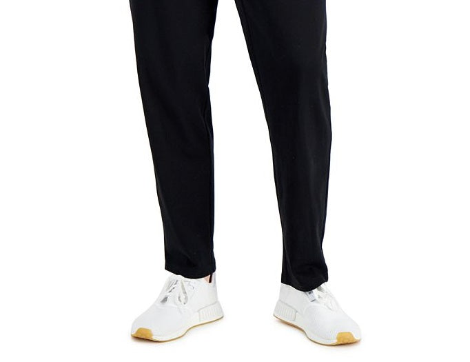 ID Ideology Men's Jersey Open Jogger Pants Black Size Large