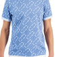 Alfani Men's Geo Graphic T-Shirt Blue Size Large