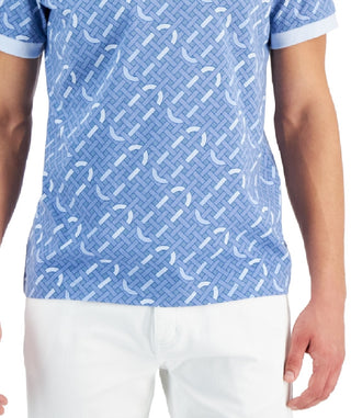 Alfani Men's Geo Graphic T-Shirt Blue Size Large