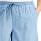 Karen Scott Women's Cotton Gemma Shorts Blue Size X-Large