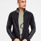 INC International Concepts Men's Neoprene Track Jogger Jacket Gray Size Small