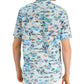 Club Room Men's Regular Fit Textured Tropical PrinT-Shirt Blue Size Small