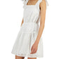INC International Concepts Women's Eyelet Dress White Size Medium