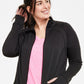 ID Ideology Women's Essentials Performance Zip Jacket Black Size 2X