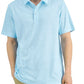 Club Room Men's Fish Print Polo Shirt Blue Size XX-Large
